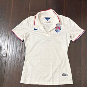 Nike White Soccer Polo Shirt